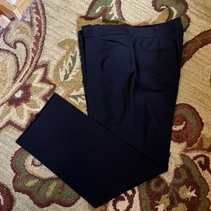 BROOKS BROTHERS Size 16 Black Wool Stretch Trouser No Pleat Wool Career Casual